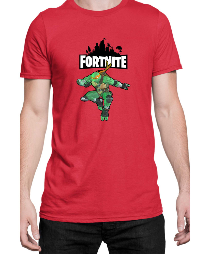Мъжка Тениска Fortnite Battle Royal Epic Game Skin Tmnt Michelangelo