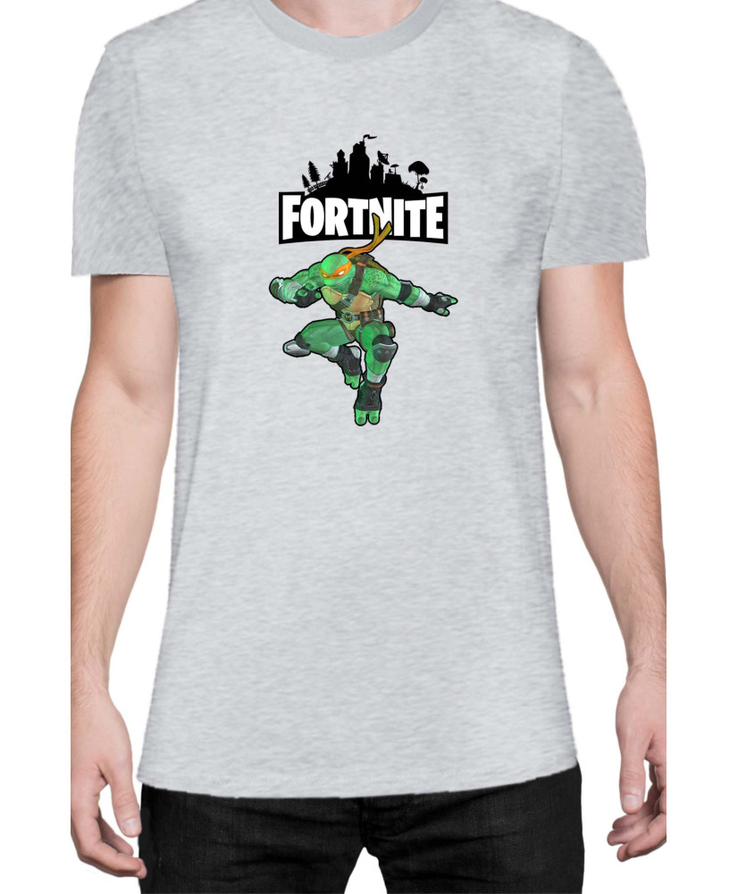 Мъжка Тениска Fortnite Battle Royal Epic Game Skin Tmnt Michelangelo