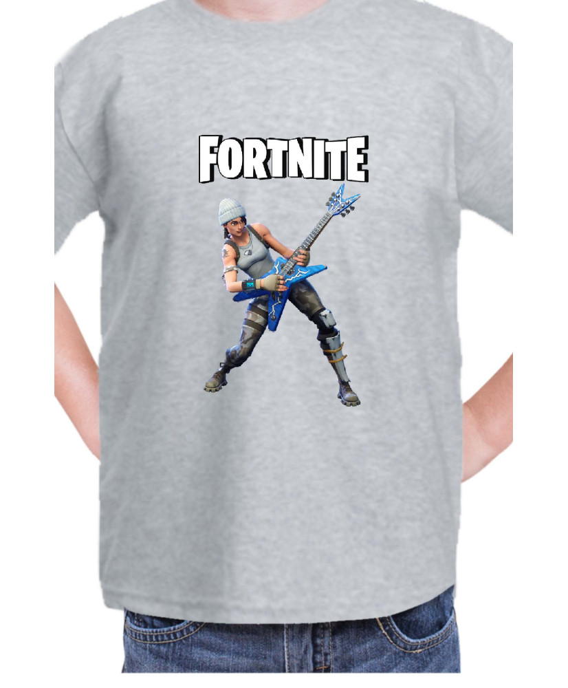 Детска Тениска Fortnite Battle Royale Game Guitar Hero Детска Тениска Fortnite Battle Royale Game Guitar Hero