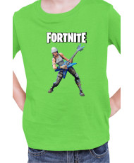 Детска Тениска Fortnite Battle Royale Game Guitar Hero