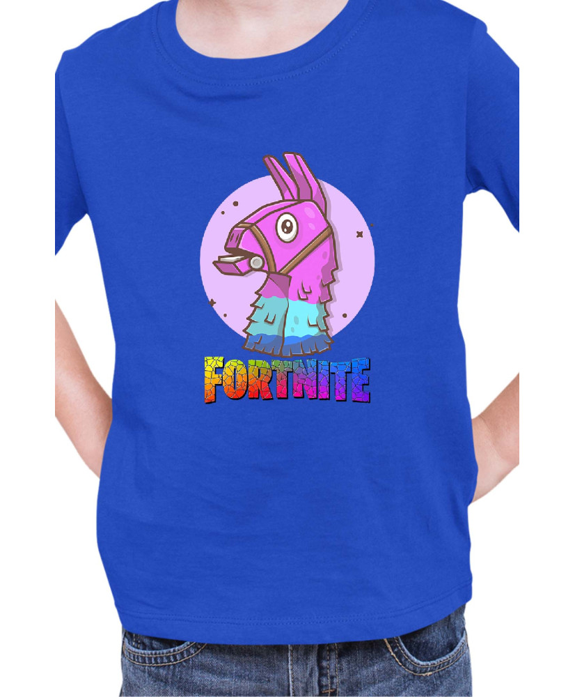 Детска Тениска Fortnite Battle Royale Game Lama Head