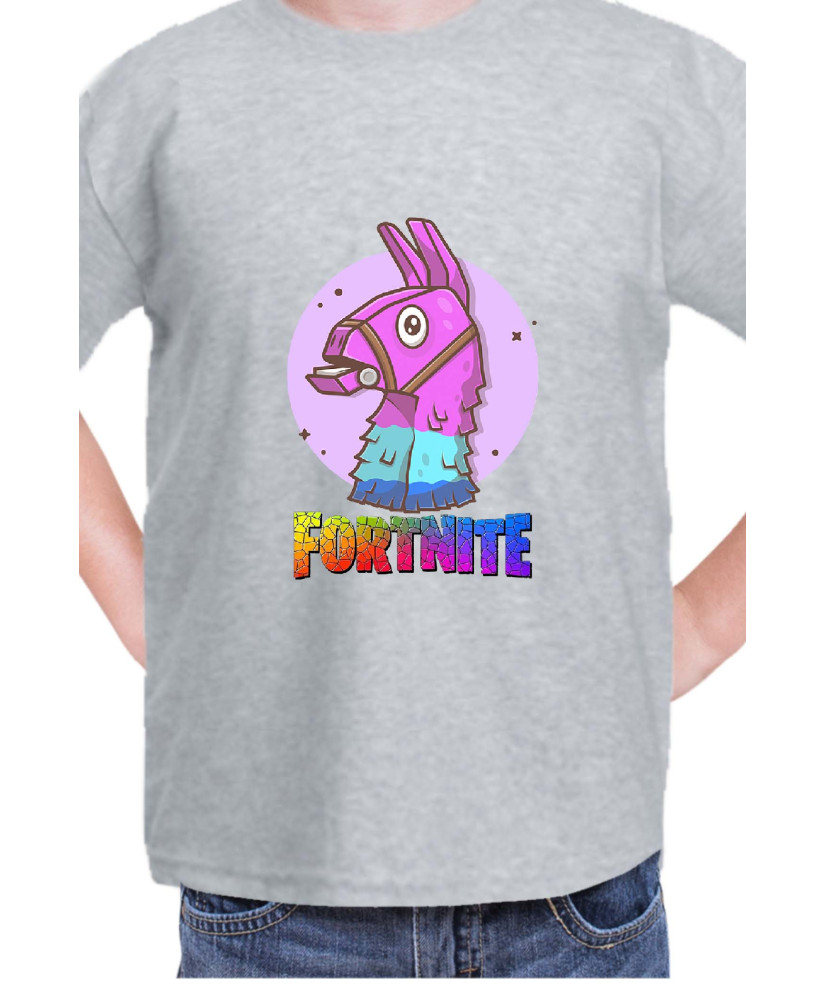 Детска Тениска Fortnite Battle Royale Game Lama Head