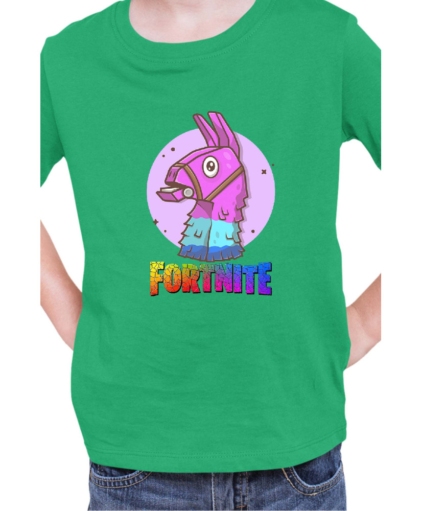 Детска Тениска Fortnite Battle Royale Game Lama Head
