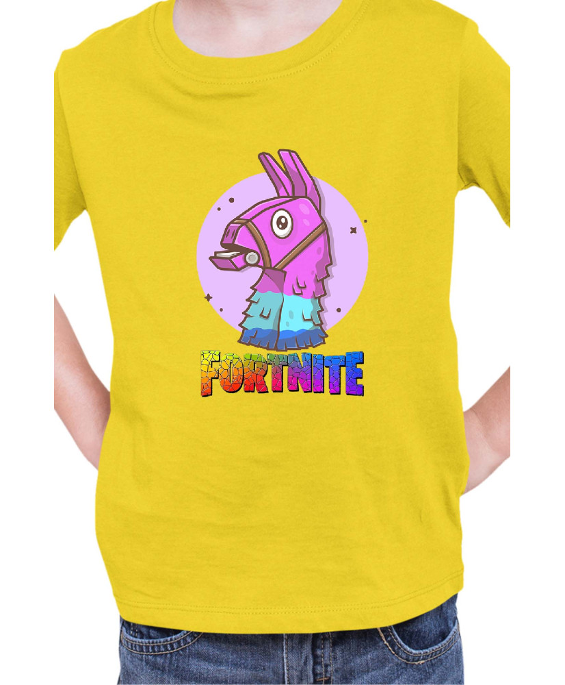 Детска Тениска Fortnite Battle Royale Game Lama Head