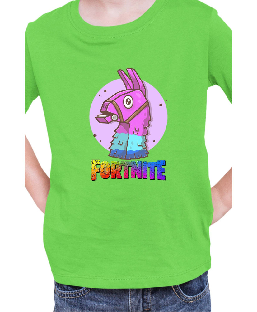 Детска Тениска Fortnite Battle Royale Game Lama Head