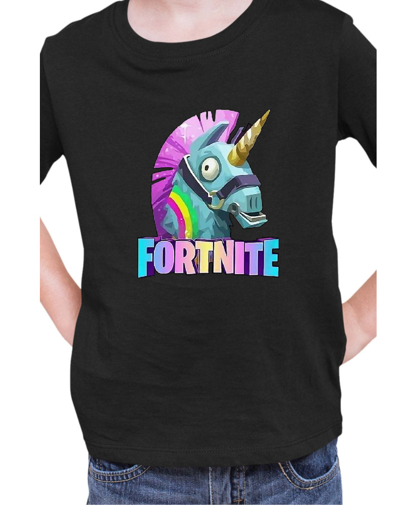 Детска Тениска Fortnite Battle Royale Game Lama Unicorn