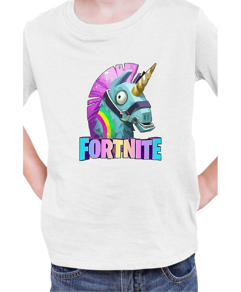 Детска Тениска Fortnite Battle Royale Game Lama Unicorn