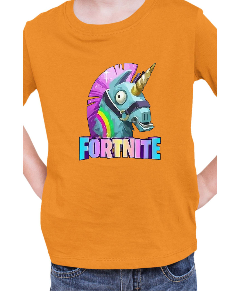 Детска Тениска Fortnite Battle Royale Game Lama Unicorn