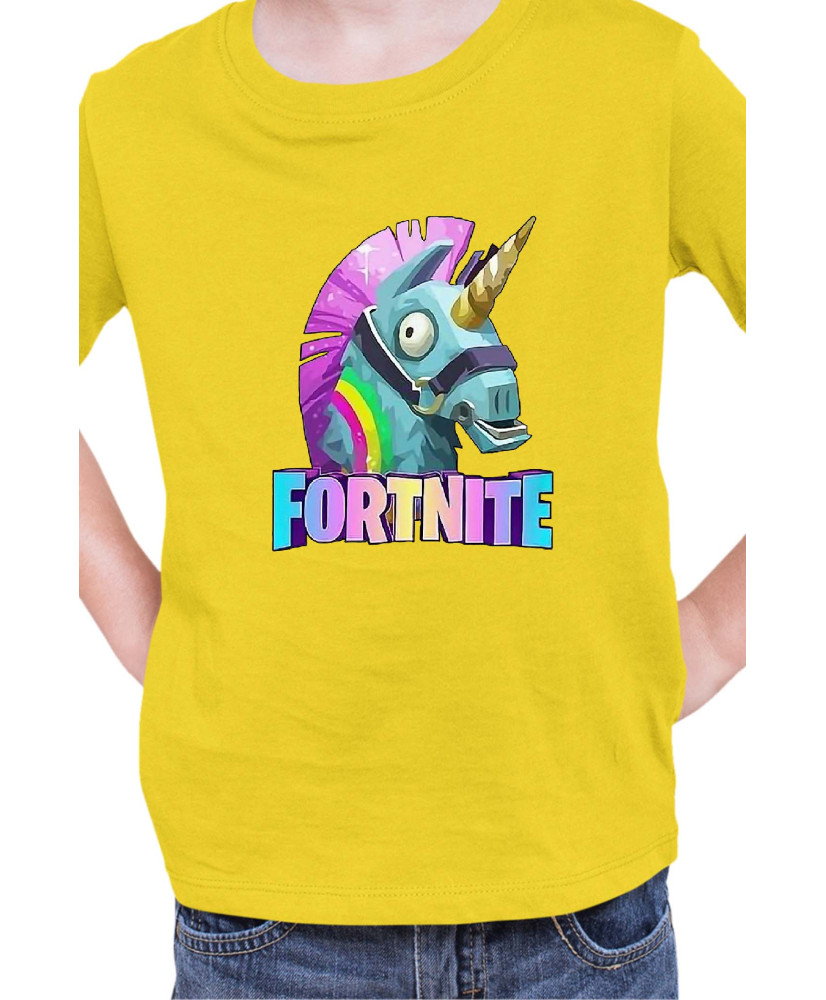 Детска Тениска Fortnite Battle Royale Game Lama Unicorn