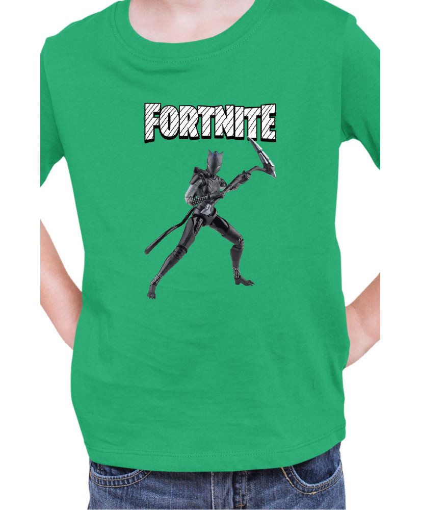 Детска Тениска Fortnite Battle Royale Game Lynx Scythe