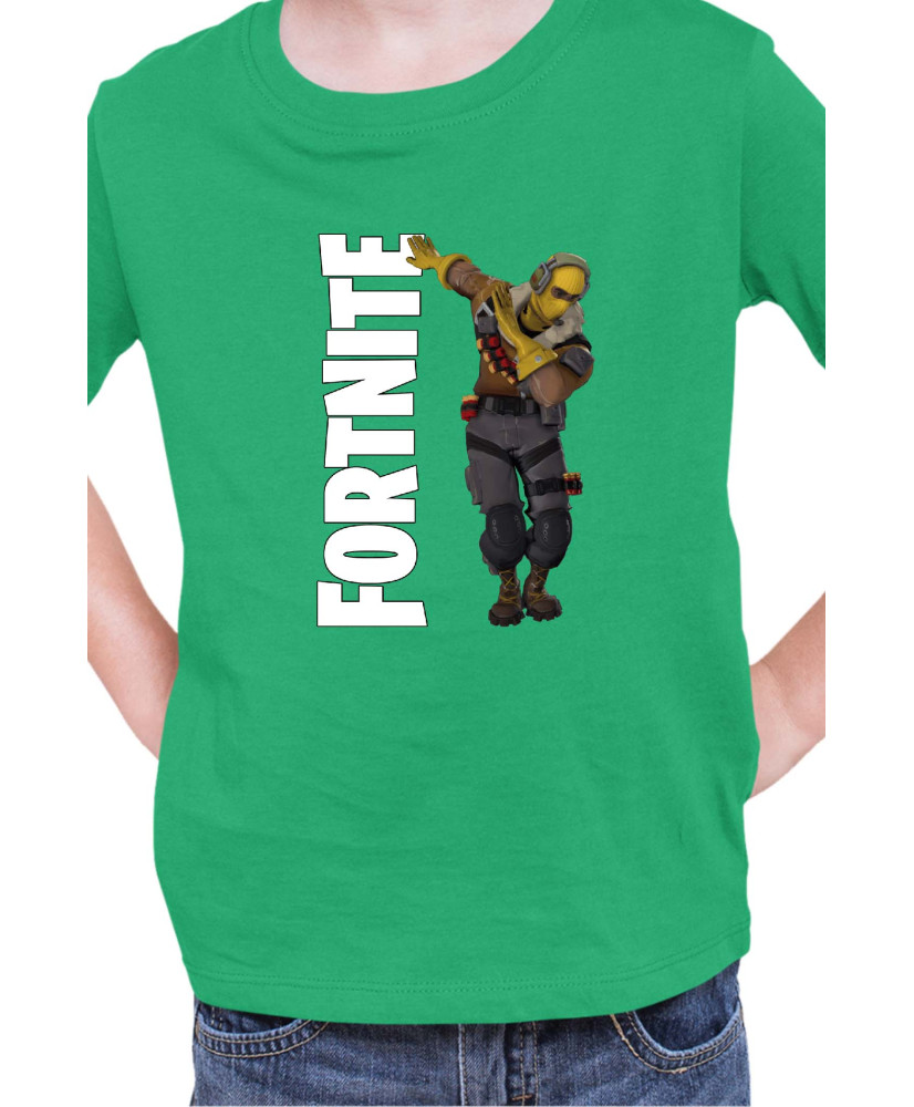Детска Тениска Fortnite Battle Royale Game Raptor Dabbing Детска Тениска Fortnite Battle Royale Game Raptor Dabbing