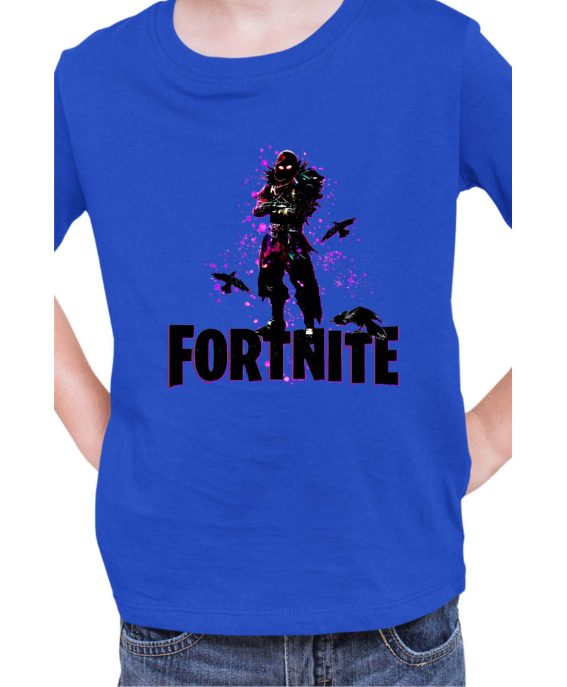 Детска Тениска Fortnite Battle Royale Game Raven Crows Детска Тениска Fortnite Battle Royale Game Raven Crows