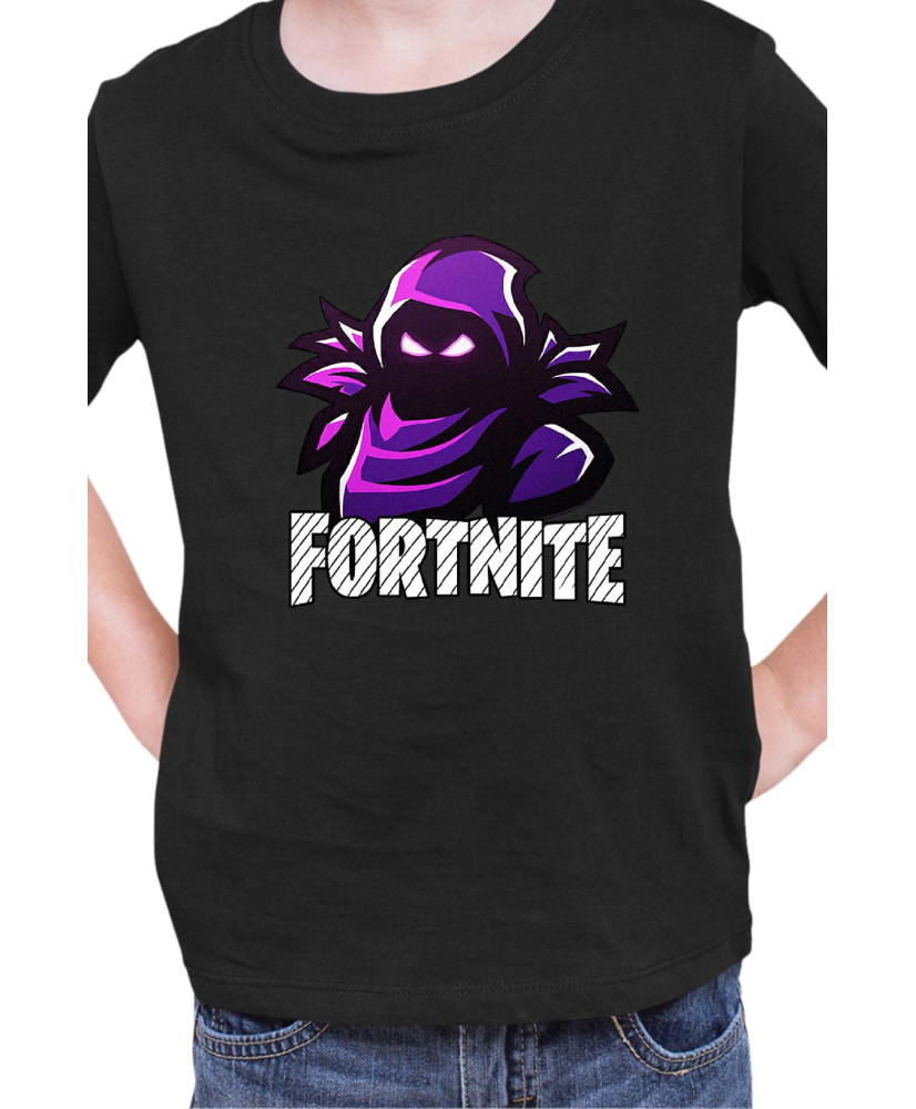 Детска Тениска Fortnite Battle Royale Game Raven Head
