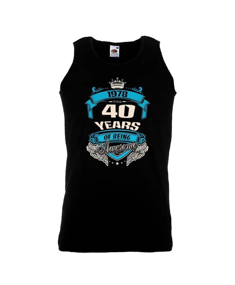 Мъжки потник 40 years of being awesome Мъжки потник 40 years of being awesome