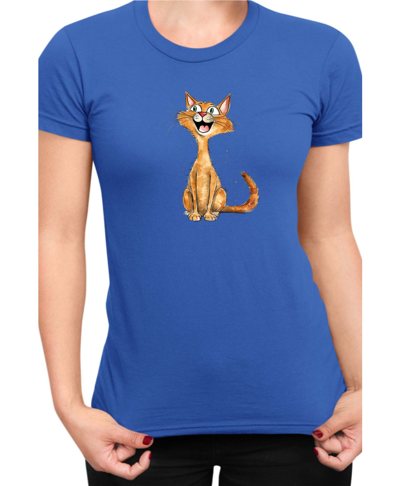 Дамска Тениска Funny Cats Breeds Abyssinian 1