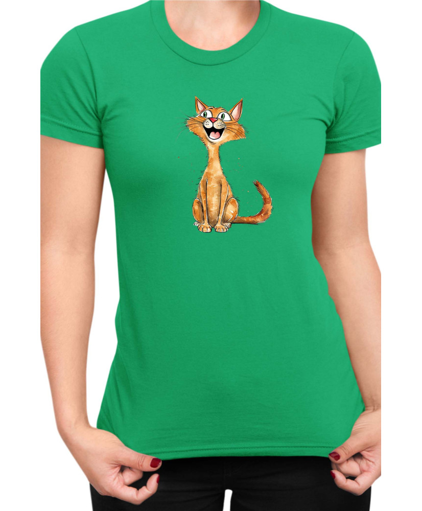 Дамска Тениска Funny Cats Breeds Abyssinian 1