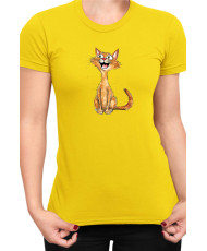 Дамска Тениска Funny Cats Breeds Abyssinian 1