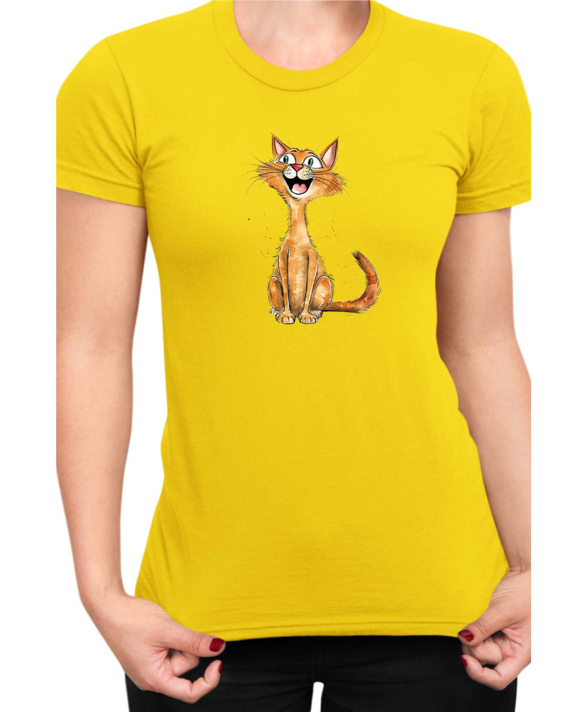 Дамска Тениска Funny Cats Breeds Abyssinian 1