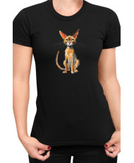 Дамска Тениска Funny Cats Breeds Abyssinian 2