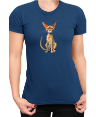 Дамска Тениска Funny Cats Breeds Abyssinian 2