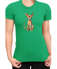 Дамска Тениска Funny Cats Breeds Abyssinian 2