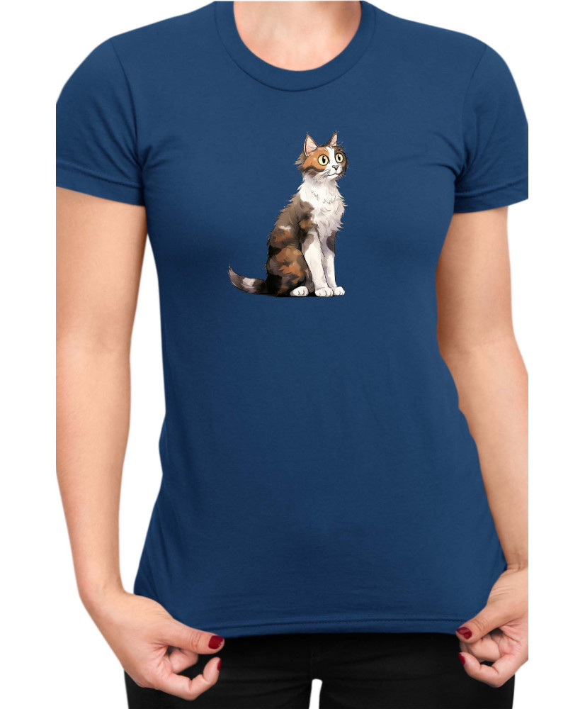 Дамска Тениска Funny Cats Breeds Aegean 1
