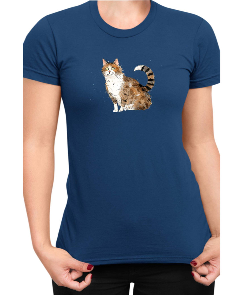 Дамска Тениска Funny Cats Breeds Aegean 2