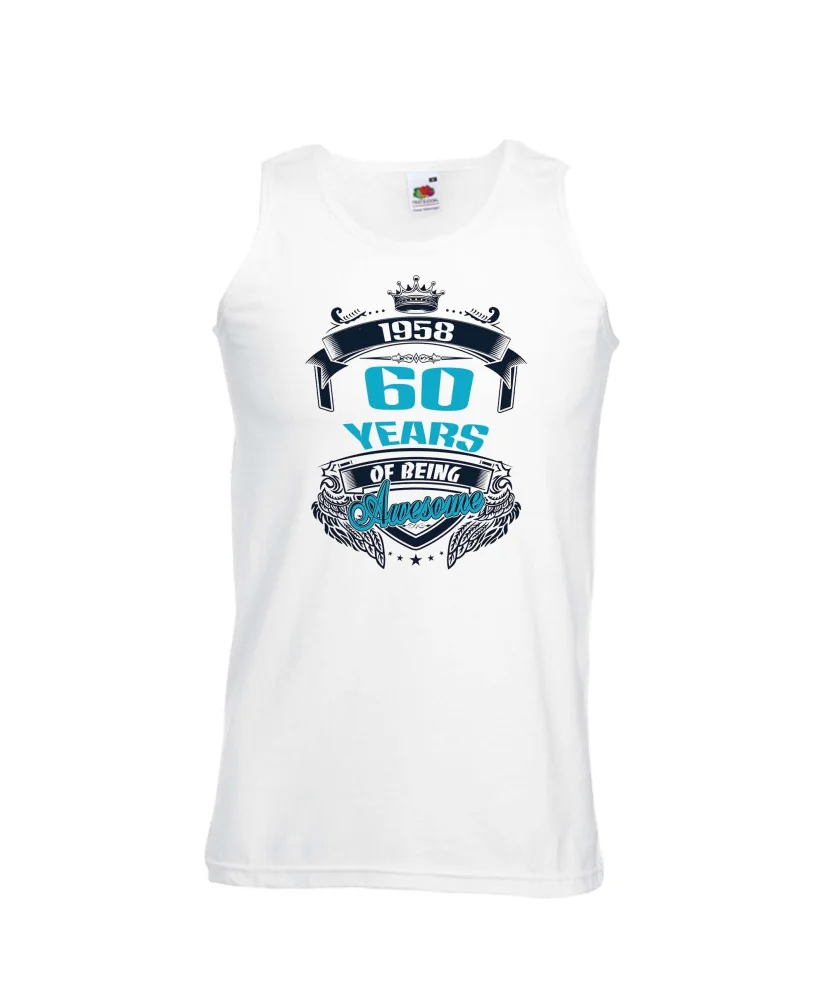 Мъжки потник 60 years of being awesome Мъжки потник 60 years of being awesome