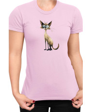 Дамска Тениска Funny Cats Breeds Balinese 1