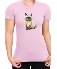 Дамска Тениска Funny Cats Breeds Balinese 2