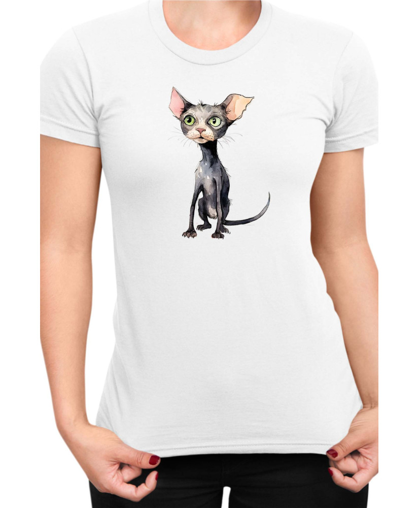 Дамска Тениска Funny Cats Breeds Bambino 1