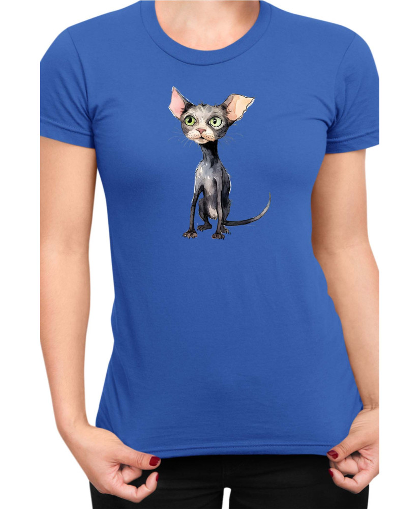 Дамска Тениска Funny Cats Breeds Bambino 1
