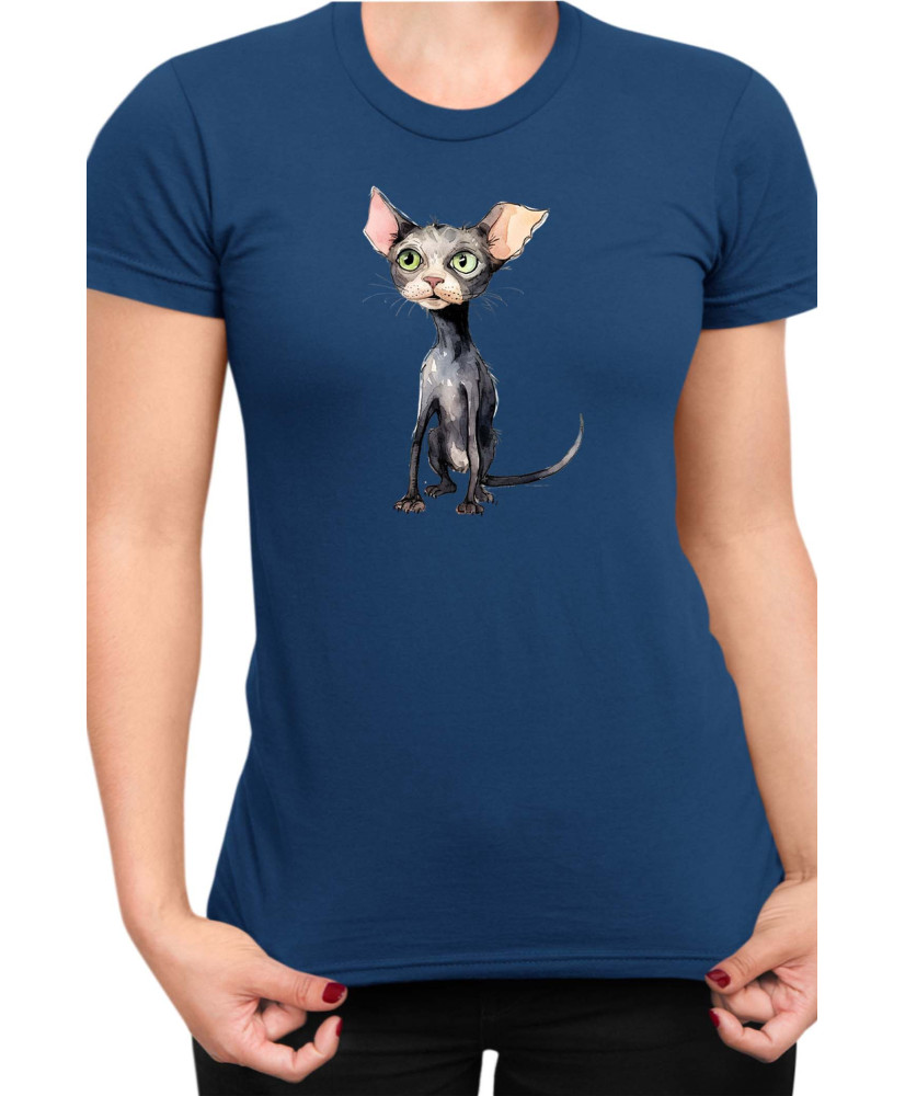 Дамска Тениска Funny Cats Breeds Bambino 1