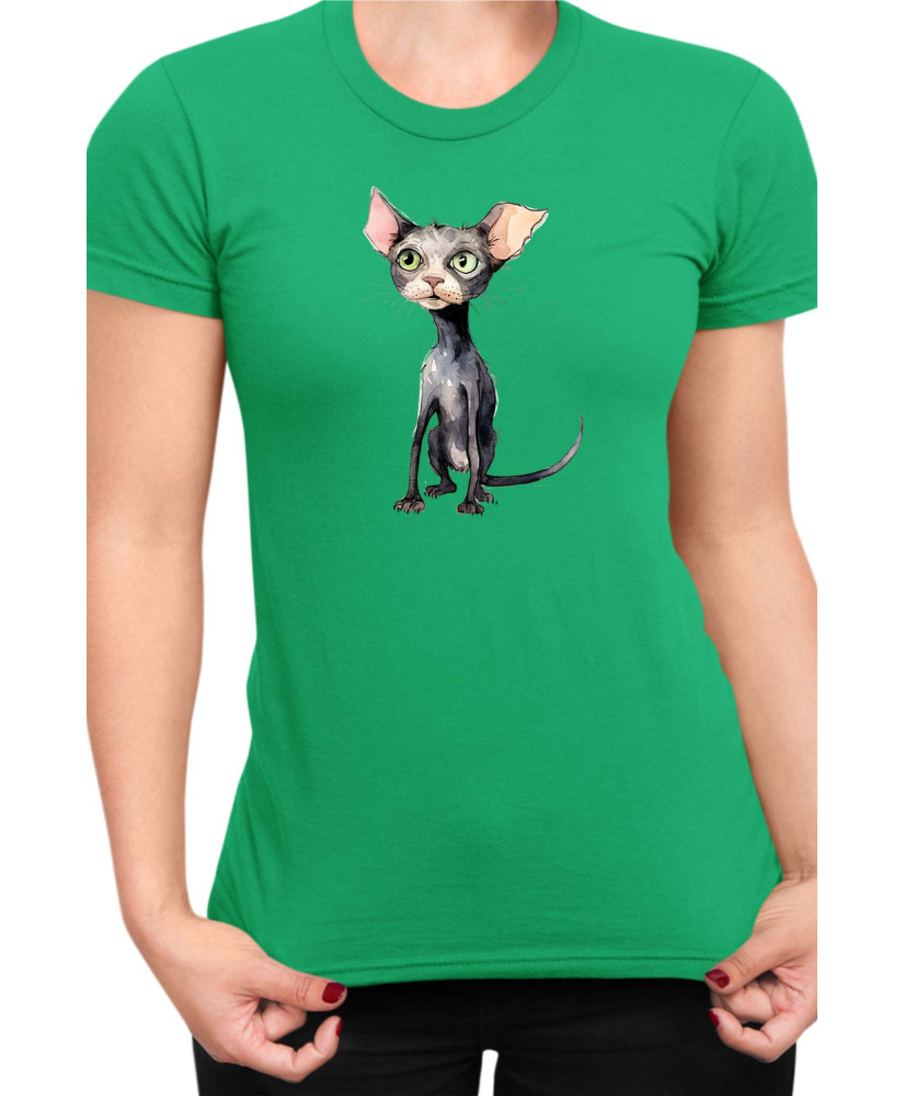 Дамска Тениска Funny Cats Breeds Bambino 1