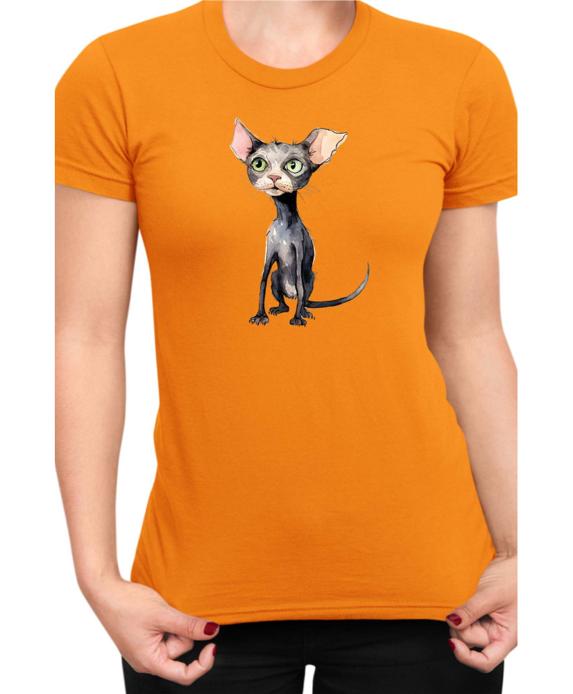 Дамска Тениска Funny Cats Breeds Bambino 1