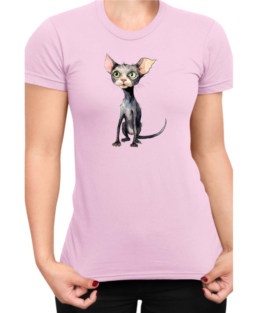 Дамска Тениска Funny Cats Breeds Bambino 1