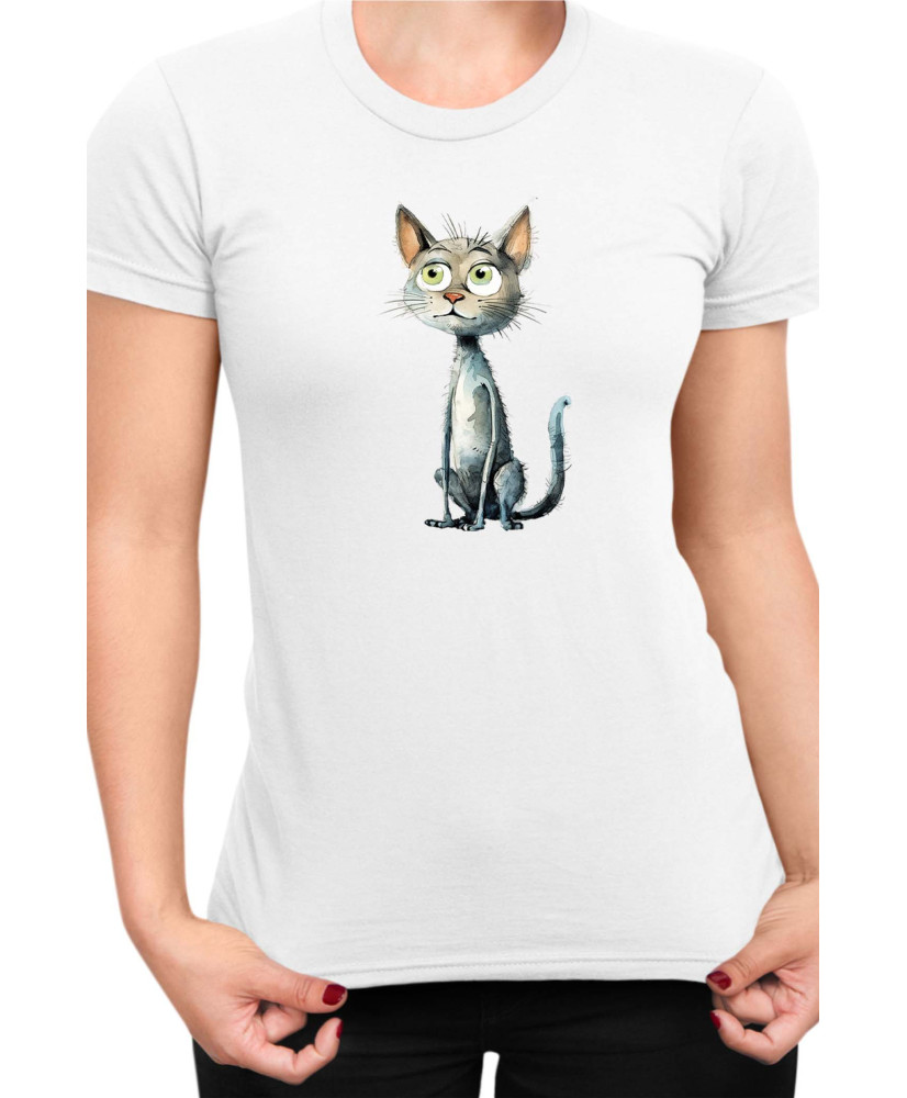 Дамска Тениска Funny Cats Breeds Bambino 2