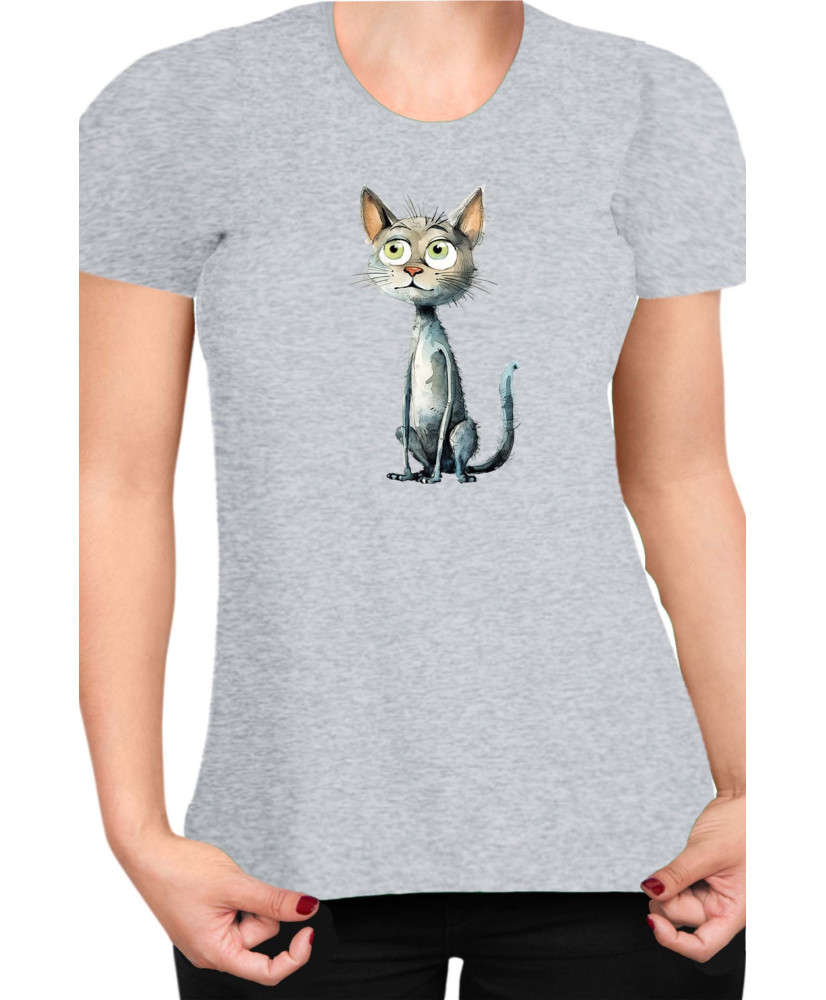 Дамска Тениска Funny Cats Breeds Bambino 2
