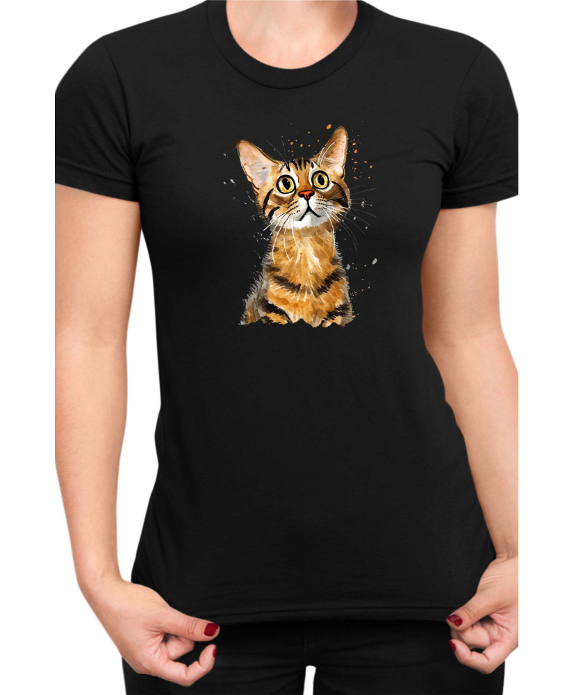 Дамска Тениска Funny Cats Breeds Bengal