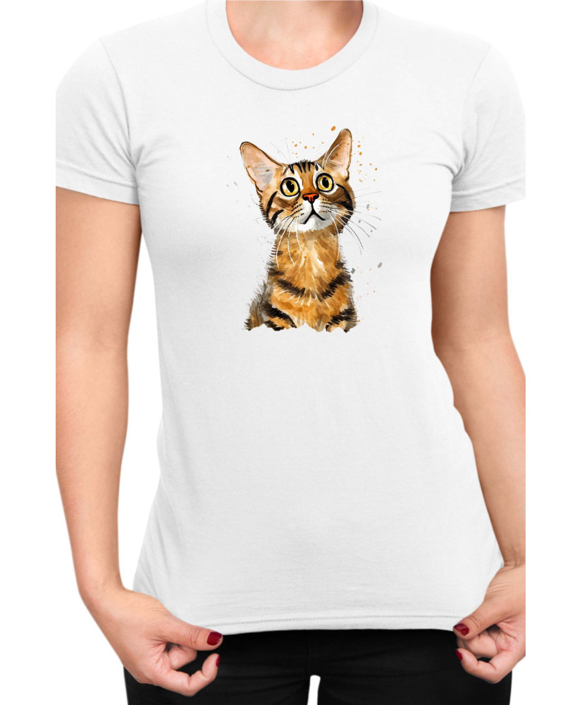 Дамска Тениска Funny Cats Breeds Bengal