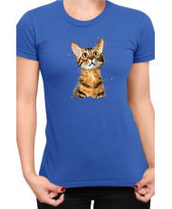 Дамска Тениска Funny Cats Breeds Bengal