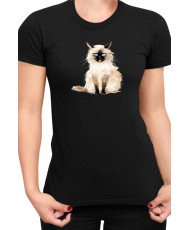 Дамска Тениска Funny Cats Breeds Birman 1
