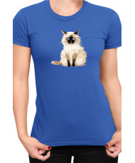 Дамска Тениска Funny Cats Breeds Birman 1