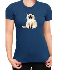 Дамска Тениска Funny Cats Breeds Birman 1