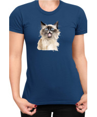 Дамска Тениска Funny Cats Breeds Birman 2