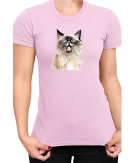 Дамска Тениска Funny Cats Breeds Birman 2
