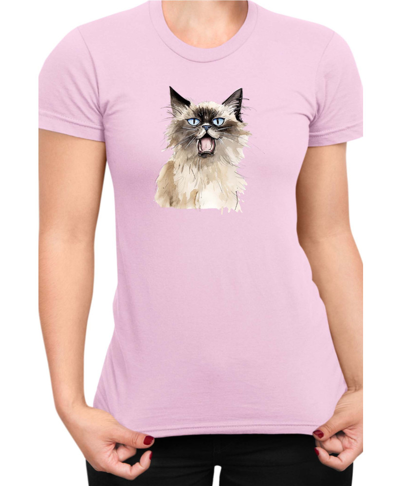 Дамска Тениска Funny Cats Breeds Birman 2