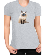 Дамска Тениска Funny Cats Breeds Birman 3