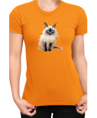 Дамска Тениска Funny Cats Breeds Birman 3