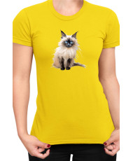 Дамска Тениска Funny Cats Breeds Birman 3